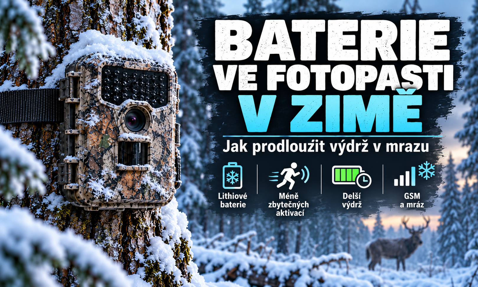 Baterie ve fotopasti v zimě: jak prodloužit výdrž v mrazu