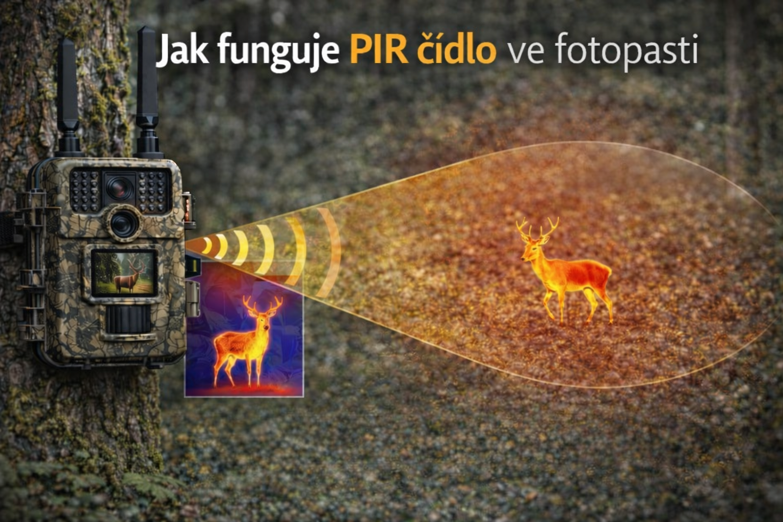 Jak funguje PIR čidlo ve fotopasti? Jednoduché vysvětlení